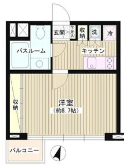東京都渋谷区広尾５ 広尾駅 1K マンション 賃貸物件詳細