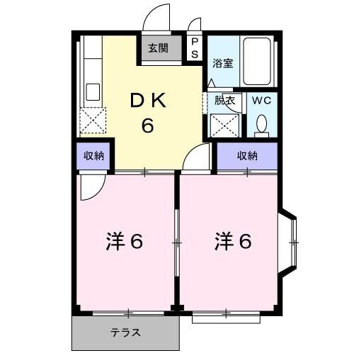 茨城県龍ヶ崎市平台１ 入地駅 2DK アパート 賃貸物件詳細