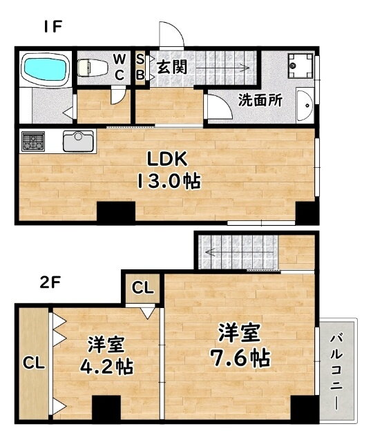 レクシア塚本 1階 2LDK 賃貸物件詳細