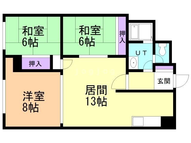 秀和南７条レジデンス 4階 3LDK 賃貸物件詳細