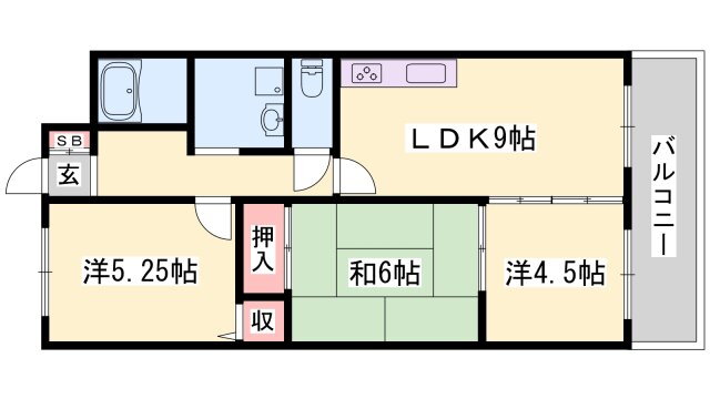 兵庫県加古郡播磨町北野添２ 土山駅 3LDK マンション 賃貸物件詳細
