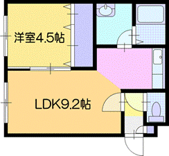 北海道江別市文京台東町 大麻駅 1LDK アパート 賃貸物件詳細