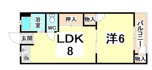兵庫県伊丹市昆陽東６ 新伊丹駅 1LDK マンション 賃貸物件詳細