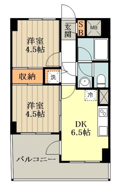 シティライブ武蔵小金井 10階 2DK 賃貸物件詳細