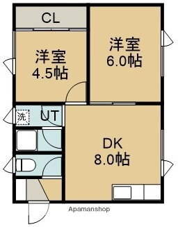 北海道函館市柏木町 深堀町駅 2DK アパート 賃貸物件詳細