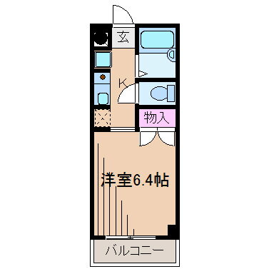 神奈川県横浜市港北区箕輪町３ 綱島駅 1K マンション 賃貸物件詳細