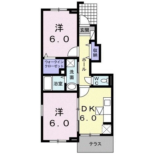 福岡県飯塚市中 鯰田駅 2DK アパート 賃貸物件詳細