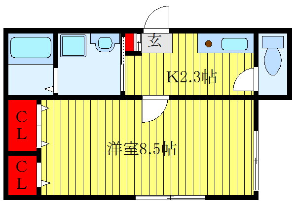 東京都北区浮間３ 北赤羽駅 1K アパート 賃貸物件詳細