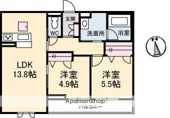 香川県高松市三条町 伏石駅 2LDK マンション 賃貸物件詳細