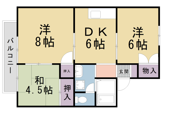 京都府京都市北区小松原北町 北野白梅町駅 3DK アパート 賃貸物件詳細