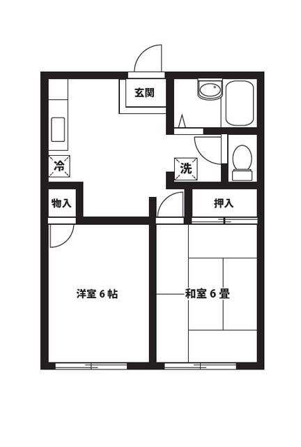 神奈川県相模原市中央区淵野辺本町３ 淵野辺駅 2DK アパート 賃貸物件詳細