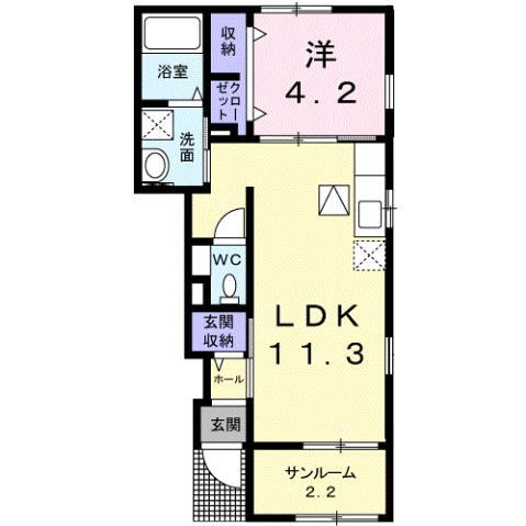 山口県下関市安岡本町２ 安岡駅 1LDK アパート 賃貸物件詳細