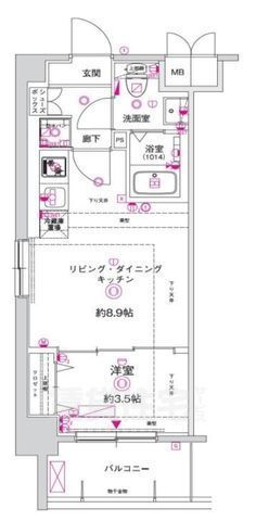 京都府京都市右京区西京極東側町 西京極駅 1LDK マンション 賃貸物件詳細
