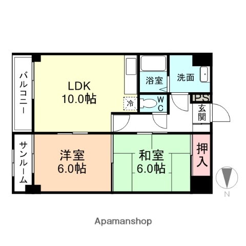 富山県富山市黒瀬北町２ 2LDK マンション 賃貸物件詳細