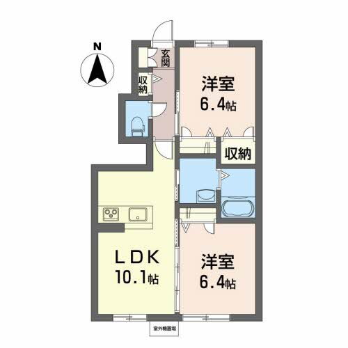 高知県高知市介良乙 鹿児駅 2LDK アパート 賃貸物件詳細