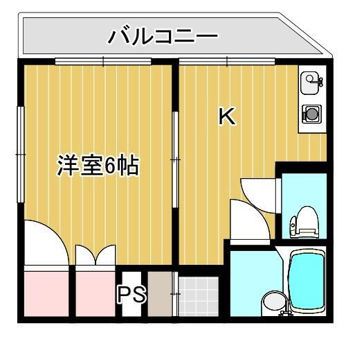 フォーレ桜馬場 4階 1DK 賃貸物件詳細