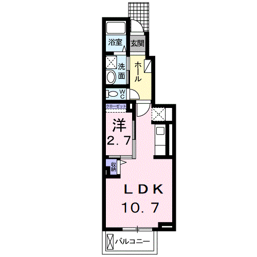 ブルーパイン　ＩＩＩ 1階 1LDK 賃貸物件詳細