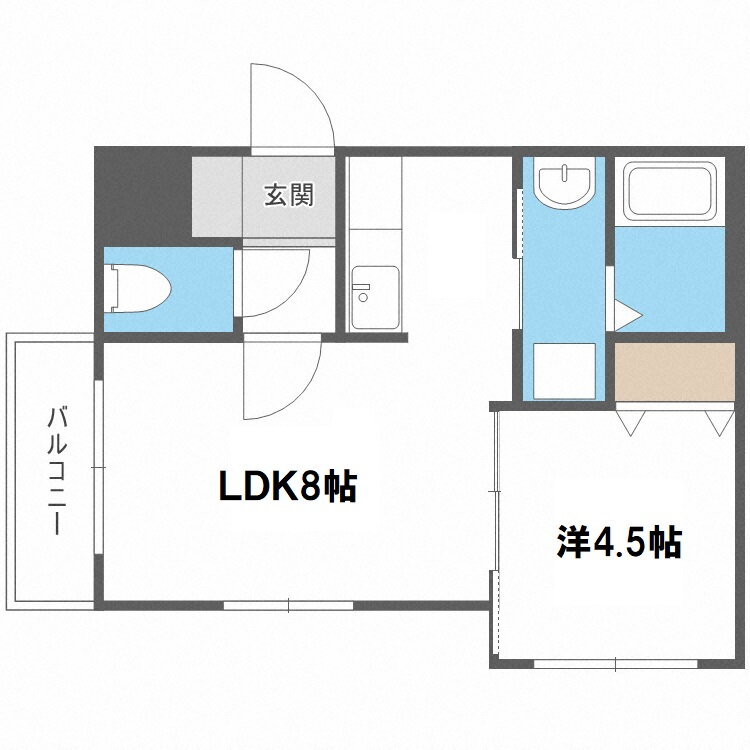 北海道札幌市豊平区福住一条２ 福住駅 1LDK マンション 賃貸物件詳細
