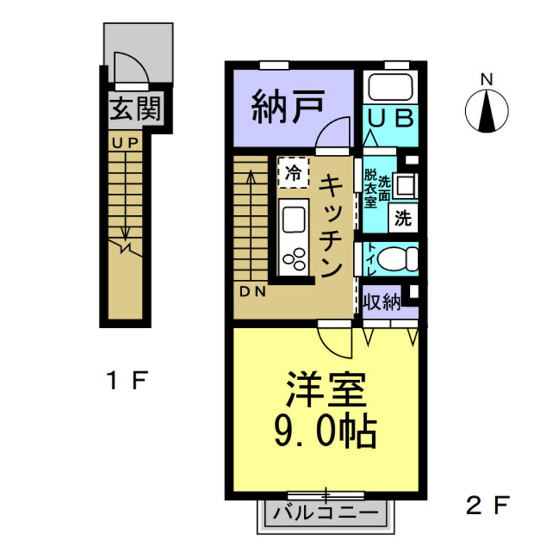 愛知県常滑市蒲池町２ 蒲池駅 1K アパート 賃貸物件詳細