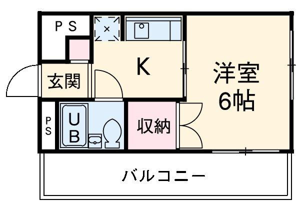 グローリア初穂磯子 1階 ワンルーム 賃貸物件詳細