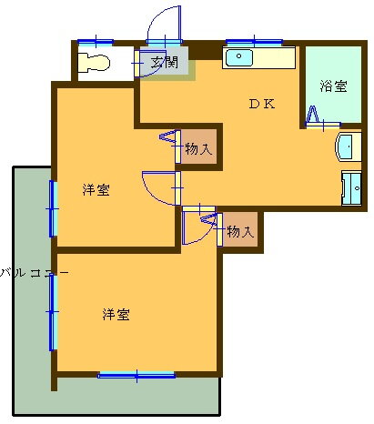 東京都世田谷区代沢１ 駒場東大前駅 2DK マンション 賃貸物件詳細