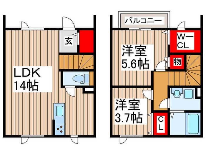 千葉県柏市花野井 柏の葉キャンパス駅 2LDK 一戸建て 賃貸物件詳細