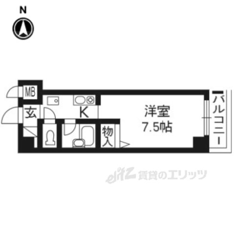 京都府京都市右京区西院南高田町 西院駅 1K マンション 賃貸物件詳細