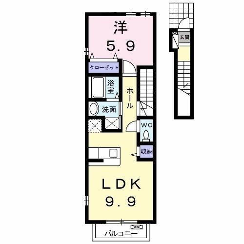 東京都八王子市打越町 片倉駅 1LDK アパート 賃貸物件詳細