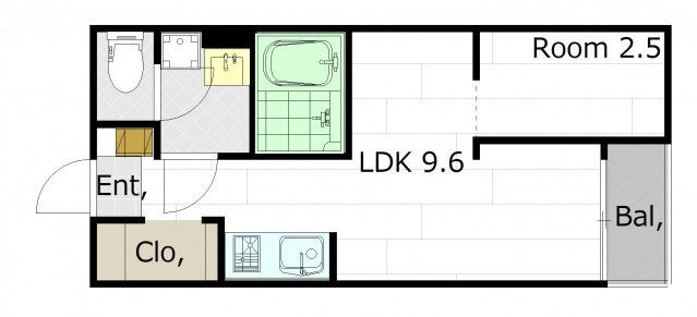 広島県広島市中区江波二本松２ 江波駅 1LDK アパート 賃貸物件詳細