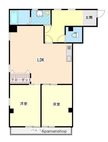 鹿児島県鹿児島市荒田２ 騎射場駅 2LDK マンション 賃貸物件詳細