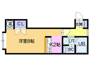 北海道江別市東野幌本町 野幌駅 1K アパート 賃貸物件詳細