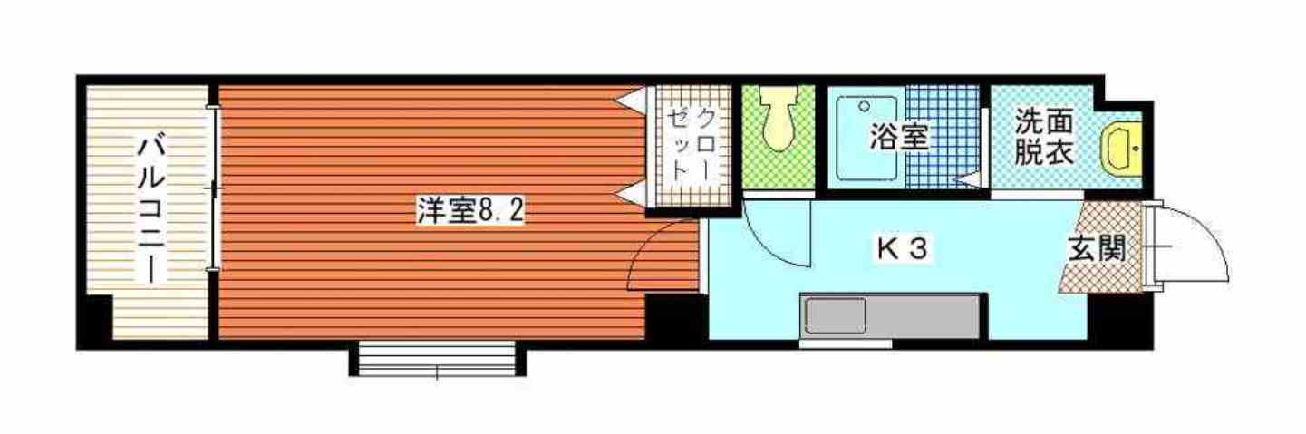 プレミール吉留 3階 1K 賃貸物件詳細