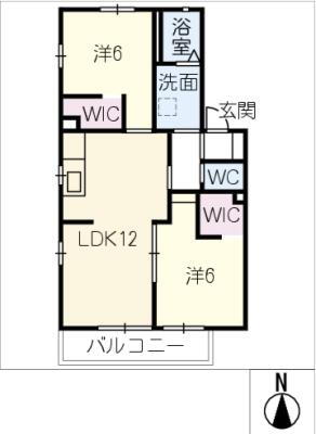 愛知県名古屋市北区玄馬町 比良駅 2LDK アパート 賃貸物件詳細