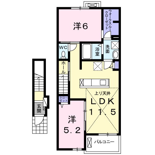 愛知県知多市新知東町２ 古見駅 2LDK アパート 賃貸物件詳細