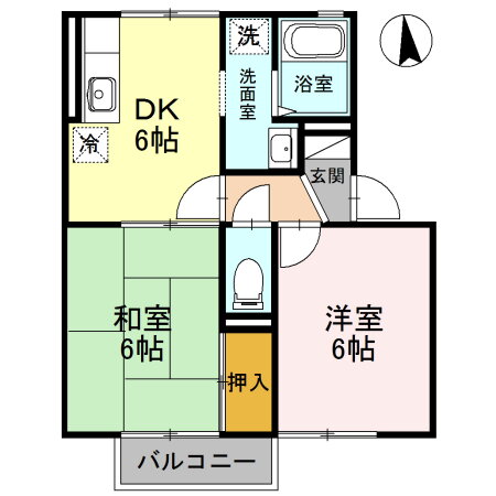 石川県金沢市大友１ 金沢駅 2DK アパート 賃貸物件詳細