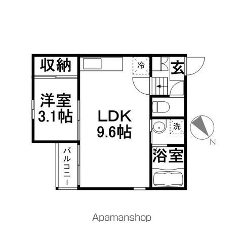 福岡県福岡市南区大楠２ 西鉄平尾駅 1LDK アパート 賃貸物件詳細