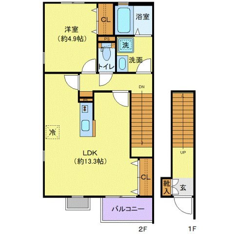 東京都昭島市美堀町５ 拝島駅 1LDK アパート 賃貸物件詳細