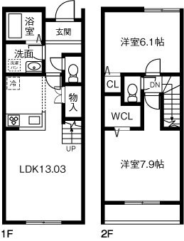 愛知県北名古屋市鹿田西赤土 徳重・名古屋芸大駅 2LDK 一戸建て 賃貸物件詳細