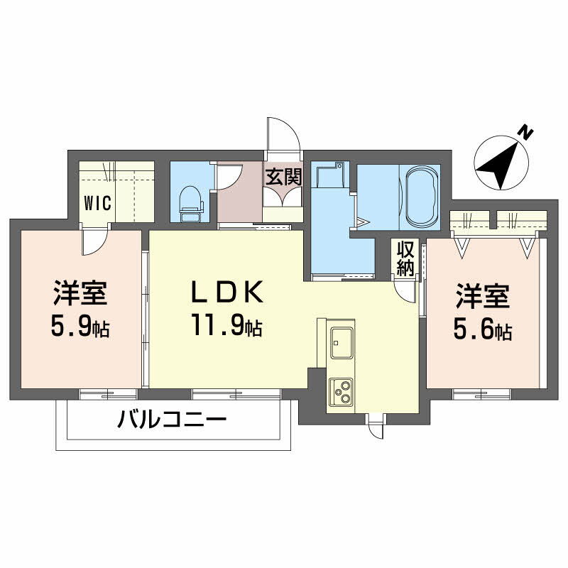 高知県高知市朝倉丙 朝倉駅 2LDK マンション 賃貸物件詳細