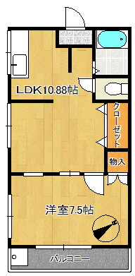 松翠マンション 3階 1LDK 賃貸物件詳細