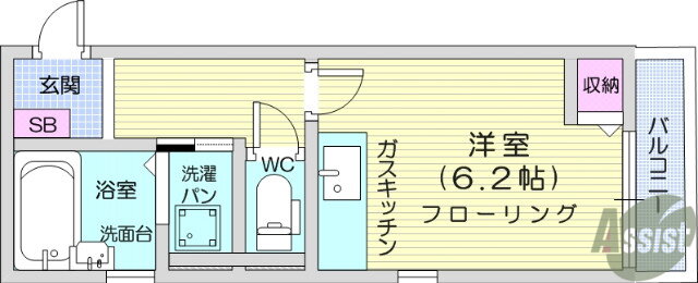 宮城県仙台市青葉区小田原４ 東照宮駅 ワンルーム アパート 賃貸物件詳細