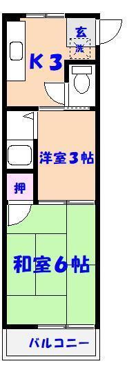 菊田マンション 3階 2K 賃貸物件詳細