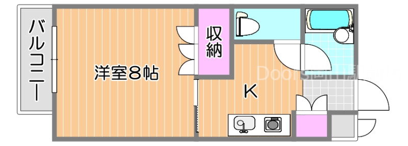 岡山県岡山市北区大和町２ 法界院駅 1K マンション 賃貸物件詳細