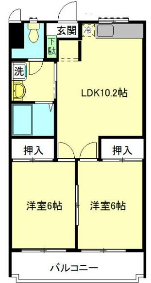 東京都小平市鈴木町２ 花小金井駅 2LDK マンション 賃貸物件詳細