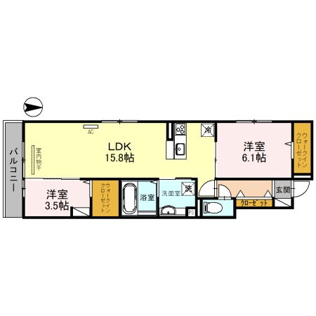 兵庫県西宮市深津町 西宮北口駅 2LDK アパート 賃貸物件詳細
