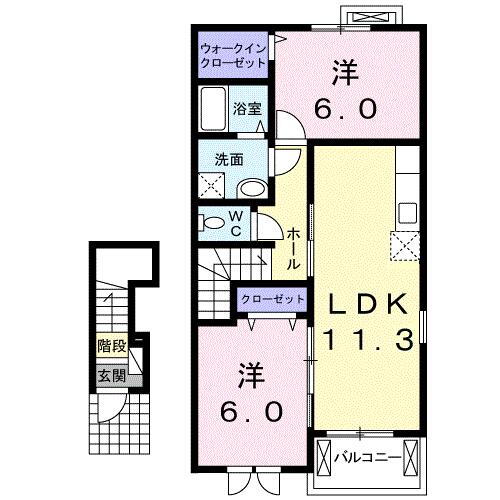 埼玉県加須市北小浜 加須駅 2LDK アパート 賃貸物件詳細