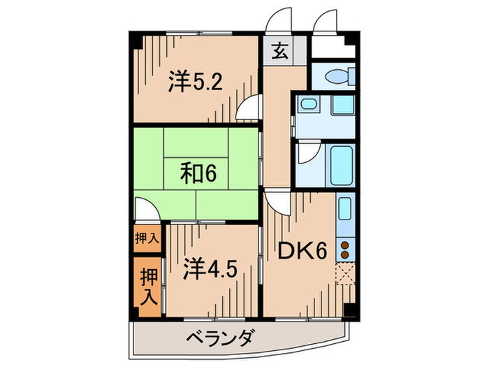 Ｒｏｊｉｅ　Ｎｏｍａ 3階 3DK 賃貸物件詳細