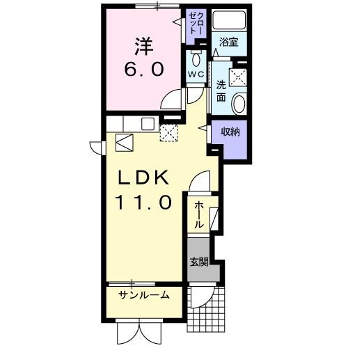 富山県魚津市西尾崎 経田駅 1LDK アパート 賃貸物件詳細