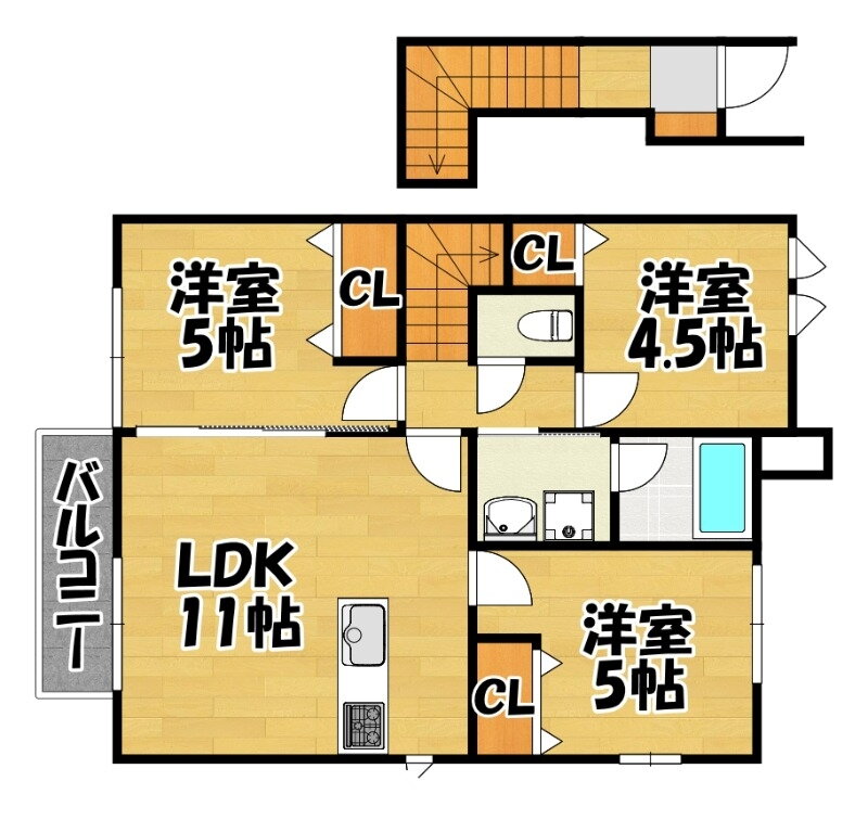 福岡県福岡市東区和白６ 和白駅 3LDK アパート 賃貸物件詳細