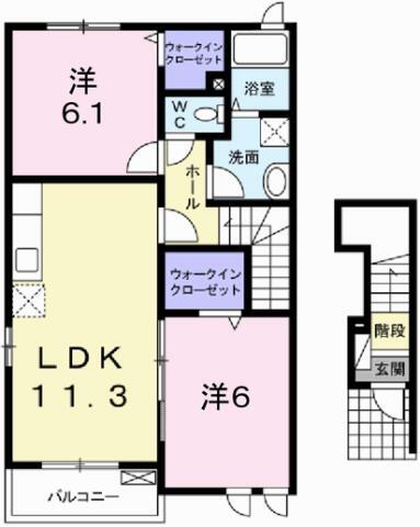 兵庫県姫路市余部区下余部 山陽網干駅 2LDK アパート 賃貸物件詳細